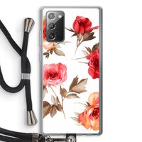 Roosjes: Samsung Galaxy Note 20 / Note 20 5G Transparant Hoesje met koord