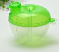 5 PC'S baby melkpoeder formule dispenser voedsel container opslag voederen vak 3 laag lekvrije reizen opbergdoos voor kinderen peuter (groen)