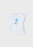 Mayoral Zomer t-shirt S/S meisjes - creme