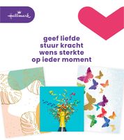 Wenskaart Hallmark navulset blanco 8 kaarten