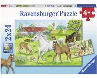 Ravensburger Puzzel op de Manege (2x24) - thumbnail
