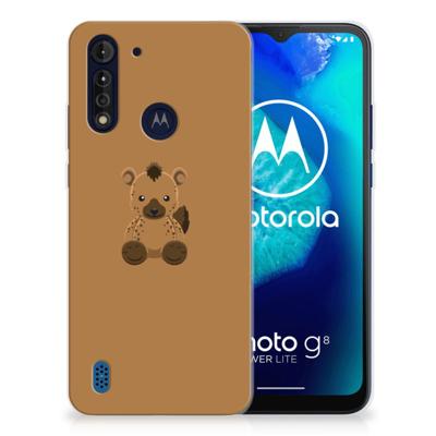 Motorola Moto G8 Power Lite Telefoonhoesje met Naam Baby Hyena Motorola Moto G8 Power Lite Telefoonhoesje met Naam Baby Hyena