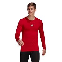 adidas TechFit Ondershirt Lange Mouwen Rood - thumbnail