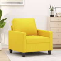 Fauteuil 60 cm stof lichtgeel