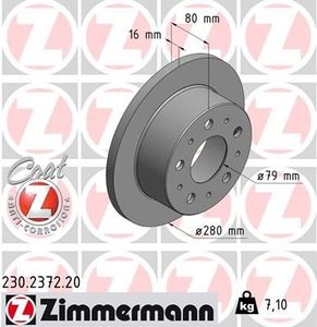 Remschijf Coat Z 230237220