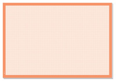 Sigel SI-HO270 Onderleggers Millimeter Wit/oranje, 30 Vel, 80 Grams