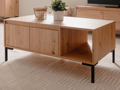 Rechthoekige salontafel BONIFACIO 100 cm artisan eik