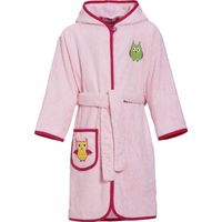 Roze badjas voor kinderen 146/152 (11-12 jr)  - - thumbnail
