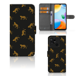 Telefoonhoesje met Pasjes voor Xiaomi Redmi 10C Leopards