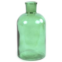 Countryfield vaas - mintgroen - glas - apotheker fles - D14 x H27 cm   -