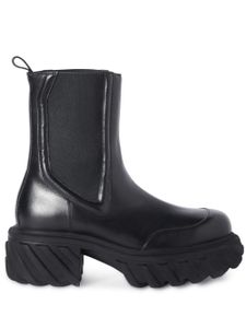 Off-White bottines Tractor Motor en cuir - Noir