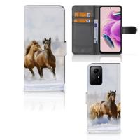 Xiaomi Redmi Note 12S | Telefoonhoesje | Met pasjeshouder | Paarden