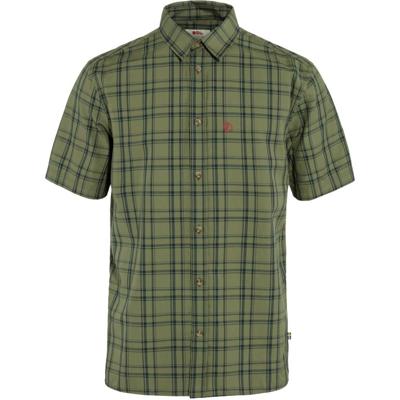 Fjallraven Övik Lite SS Shirt Heren Green-Dark Navy M