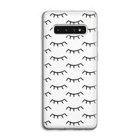Wimpers: Samsung Galaxy S10 4G Transparant Hoesje