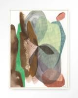 Urban Cotton Wandkleed 'Grounding' 110 x 145cm in Floating Frame - off white