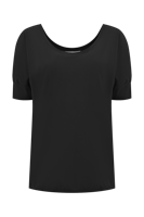 Helena Hart 7578 Top Puck Transfer T-shirt Korte Mouw Zwart