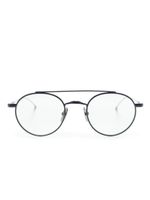 Thom Browne Eyewear lunettes de vue à monture ronde - Argent - thumbnail