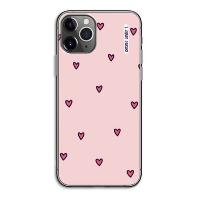 Hartjes: iPhone 11 Pro Transparant Hoesje
