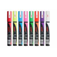 Vloeibare krijtstiften Uni-Ball PWE-5M Multicolour 8 Stuks