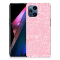OPPO Find X3 | X3 Pro | TPU Case | White Flowers