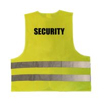 Gele veiligheidsvest security / beveiliger voor volwassenen   -