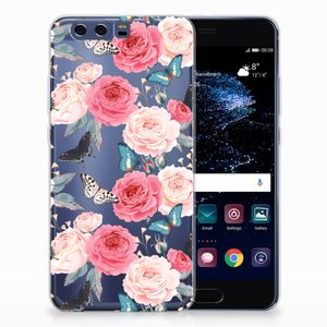 Huawei P10 Plus TPU Case Butterfly Roses