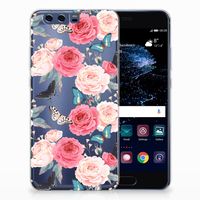 Huawei P10 Plus TPU Case Butterfly Roses