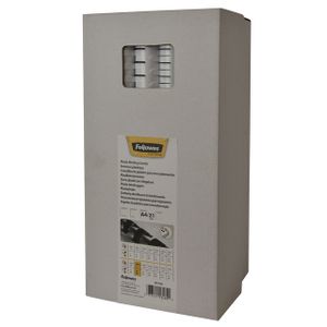 Bindrug Fellowes 10mm 21rings A4 wit 100stuks