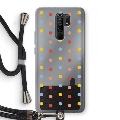 Bollen: Xiaomi Redmi 9 Transparant Hoesje met koord