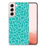 Samsung Galaxy S22 | Hoesje maken | Cracks Blue