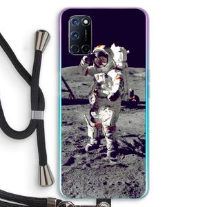 Spaceman: Oppo A52 Transparant Hoesje met koord