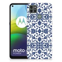 Motorola Moto G9 Power TPU Case Flower Blue - thumbnail