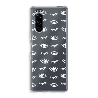 Eye pattern #3: Sony Xperia 5 Transparant Hoesje