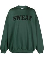 VETEMENTS sweat en coton mélangé - Vert