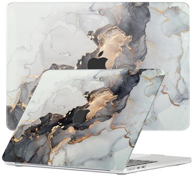 Lunso MacBook Air 13 inch (2022-2025) cover hoes - case - Marble Magnus