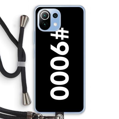#9000: Xiaomi Mi 11 Lite Transparant Hoesje met koord