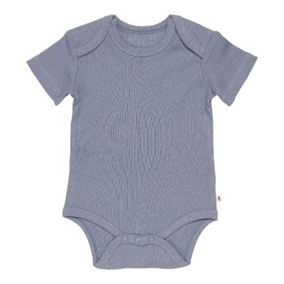 Little Dutch romper korte mouw Rib Blue Maat