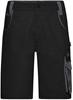 James & Nicholson JN835 Workwear Bermudas -STRONG- - Black/Carbon - 62