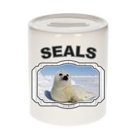 Dieren zeehond spaarpot - seals/ zeehonden spaarpotten kinderen 9 cm