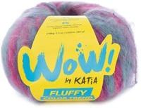 Katia WOW - Fluffy Color Trend 300 Waterblauw - Fuchsia - Lila