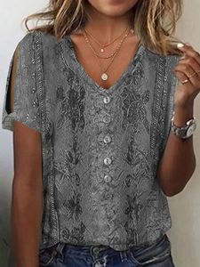 Loose Casual V Neck Shirt