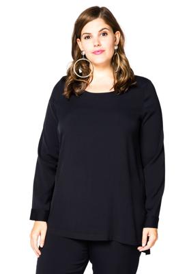 Yoek Blouse-shirt COSI | Blauw | Maat 58/60