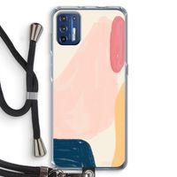Saturday Flow: Motorola Moto G9 Plus Transparant Hoesje met koord Saturday Flow: Motorola Moto G9 Plus Transparant Hoesje met koord