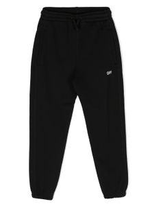 Off-White Kids pantalon de jogging en coton à logo imprimé - Noir