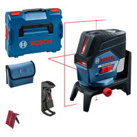 Bosch Blauw GCL 2-50 C Professional Lijnlaser + Muurhouder BM 3 Click & Go | Zonder accu&apos;s en lader in L-boxx - 0601066G08