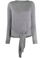 MM6 Maison Margiela pull à détail noué - Gris