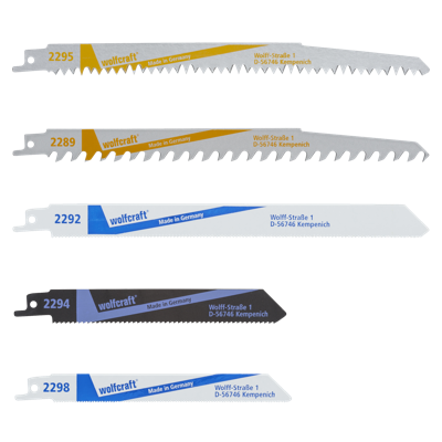 Wolfcraft Sabelzaagblad-Set | 5-delig | 1 set - 3599000