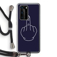 F**k U: Huawei P40 Pro Transparant Hoesje met koord