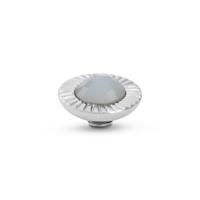 Melano Vivid Sunburst Steentje Soft Blue | Zilver