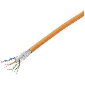 TRU COMPONENTS Netwerkkabel CAT 7a S/FTP 4 x 2 x 0.26 mm² CPR-Dca-gecertificeerd Oranje 305 m